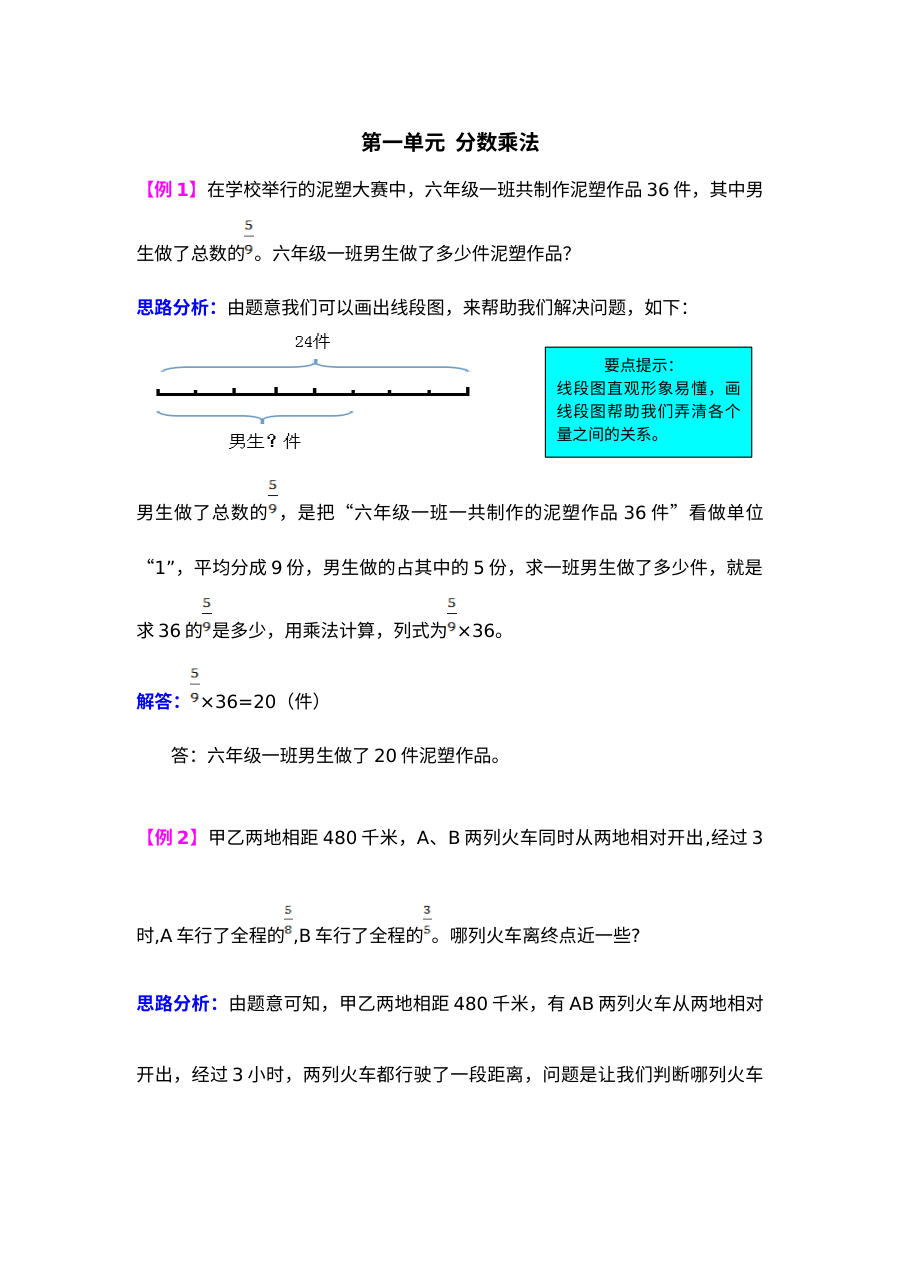 2021年六年级上册第一单元分数乘法试题解析【西师大版】