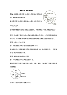 2021年六年级上册第七单元扇形统计图试题解析【冀教版】
