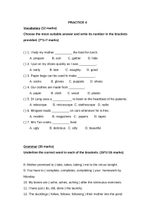 新加坡小学二年级英语试卷PRACTICE 4