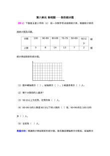 2021年第八单元新校服――条形统计图检测题解析【青岛版】