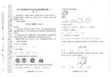 天津市东丽区2017年中考一模数学试题及答案.pdf