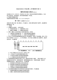 北京市海淀区2024届高三下学期期中练习理科综合试卷（物理部分）及答案