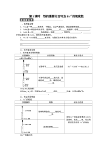 人教版高一化学必修一第三章金属及其化合物课时作业题（11份含答案解析）