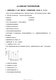 2024年四川省广元市中考化学真题（人教版）