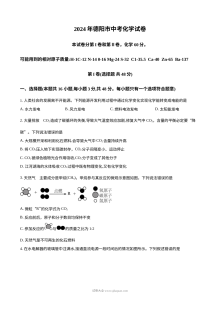 2024年四川省德阳市中考化学真题（人教版）