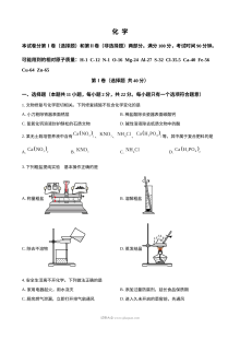 2024年山东省潍坊市初中学业水平考试化学真题（人教版）