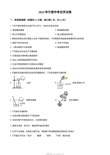 2023年宁夏回族自治区中考化学真题试卷（原卷版·人教版）