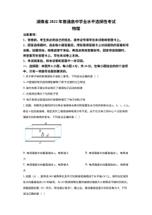 2022年湖南省新高考物理高考真题原卷版（人教版）